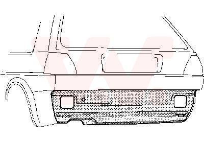 VAN WEZEL 5812136 Bagpanel GOLF 1.8 GTI G60 Syncro 160 HK Benzin 1992