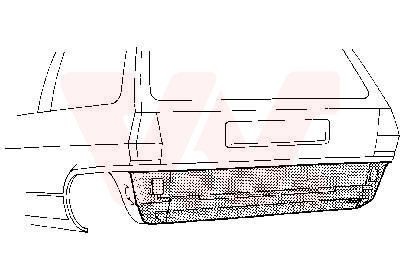VAN WEZEL 5820136 Bagpanel POLO 1.3 D 45 HK Diesel 1994