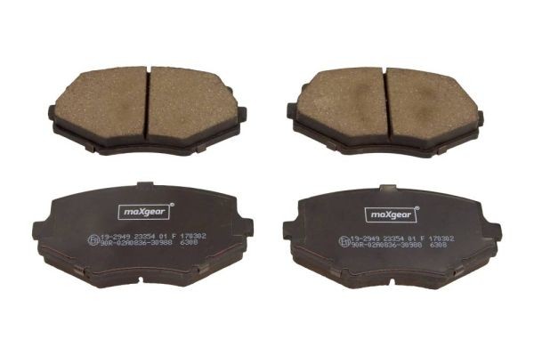 MAXGEAR Piduriklotsid Artikli number: 19-2949 soodsalt