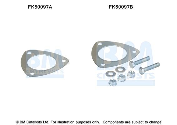 BM CATALYSTS Mounting Kit, exhaust pipe Article number: FK50097 cheaply