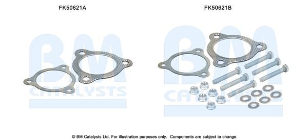 BM CATALYSTS Mounting Kit, exhaust pipe Article number: FK50621 cheaply