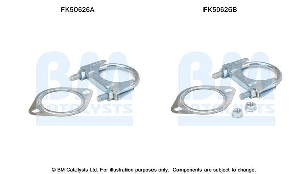 BM CATALYSTS Mounting Kit, exhaust pipe Article number: FK50626 cheaply