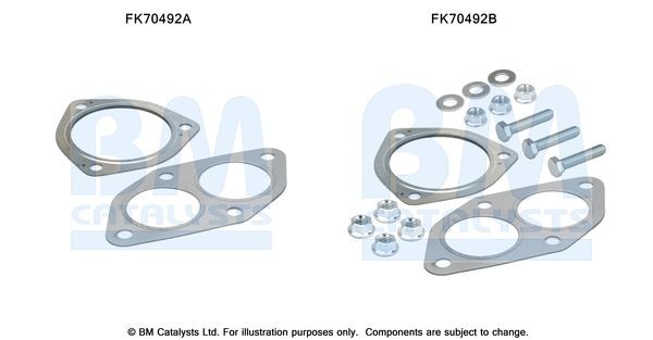 BM CATALYSTS Mounting Kit, exhaust pipe Article number: FK70492 cheaply