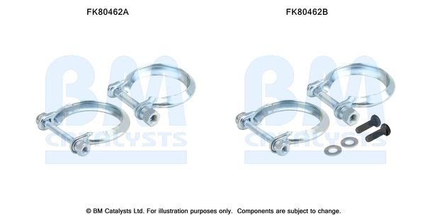 BM CATALYSTS Mounting Kit, catalytic converter Article number: FK80462 cheaply