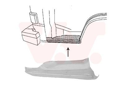 VAN WEZEL Rocker panel Article number: 5870101 cheaply