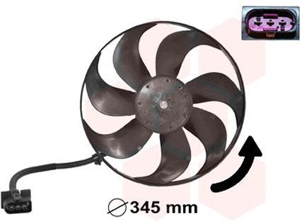 VAN WEZEL Køleventilator Varenummer: 5888744 billige