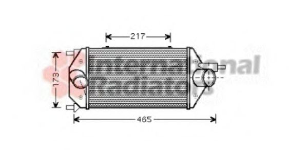 VAN WEZEL Intercooler Article number: 73004086 cheaply