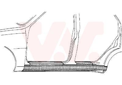 VAN WEZEL Rocker panel Article number: 7610103 cheaply