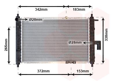 VAN WEZEL Engine radiator Article number: 81002046 cheaply