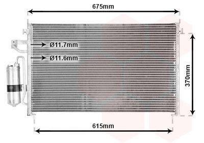 VAN WEZEL Air conditioning condenser Article number: 81005063 cheaply