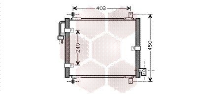 VAN WEZEL Air conditioning condenser Article number: 83005101 cheaply