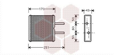 VAN WEZEL Heater matrix Article number: 83006046 cheaply