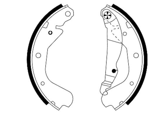 TEXTAR Brake Shoe Set Article number: 91033000 cheaply