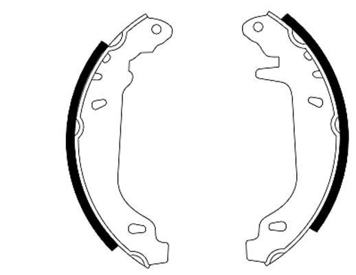 TEXTAR Brake Shoe Set Article number: 91037400 cheaply