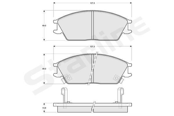 STARLINE Brake pad set Article number: BD S047 cheaply