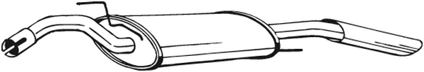 BOSAL Catalytic converter Article number: 090-103 cheaply