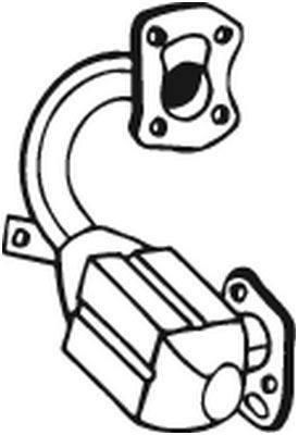 BOSAL Catalytic converter Article number: 099-483 cheaply