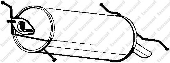 BOSAL Rear silencer Article number: 171-393 cheaply