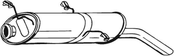 BOSAL Rear silencer Article number: 177-681 cheaply