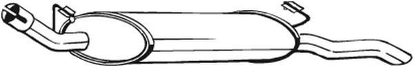 BOSAL Rear silencer Article number: 185-137 cheaply