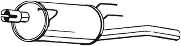 BOSAL Rear silencer Article number: 185-637 cheaply