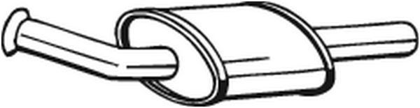 BOSAL Middle silencer Article number: 200-811 cheaply