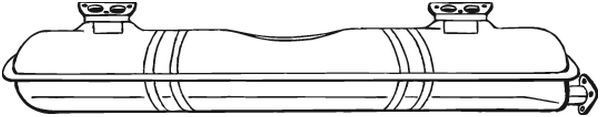 BOSAL Esimene summuti Artikli number: 233-203 soodsalt