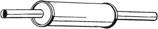 BOSAL Front Silencer Article number: 233-553 cheaply