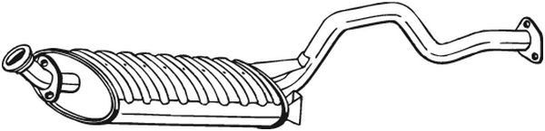 BOSAL Middle silencer Article number: 278-557 cheaply