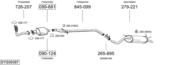 BOSAL Reperationsrør, katalysator Varenummer: 889-001 billige