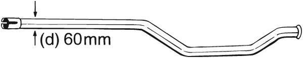 BOSAL Repair Pipe, catalytic converter Article number: 889-007 cheaply