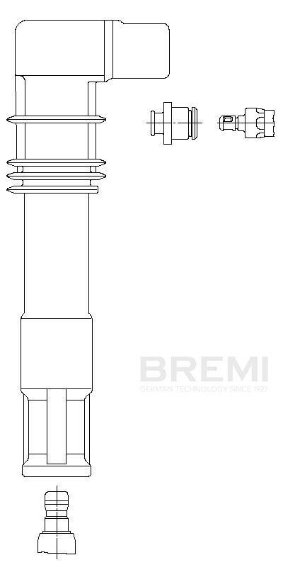 BREMI 13309A5 Plug, spark plug CADDY 1.4 75 PS Petrol 2004
