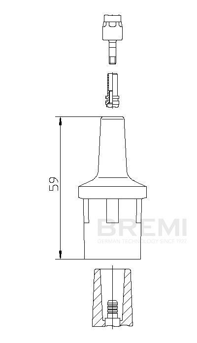 BREMI Plug, coil Article number: 13551 cheaply