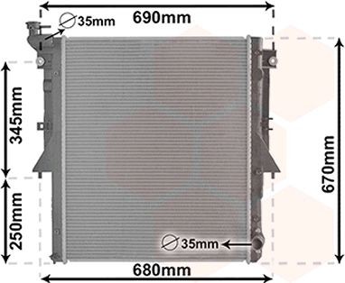 VAN WEZEL Engine radiator Article number: 32012705 cheaply