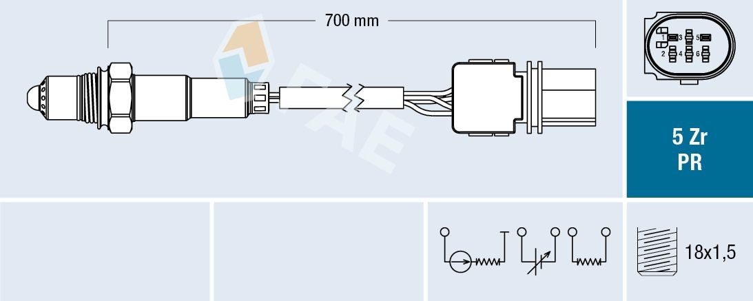 FAE Lambda sensor Article number: 75127 cheaply