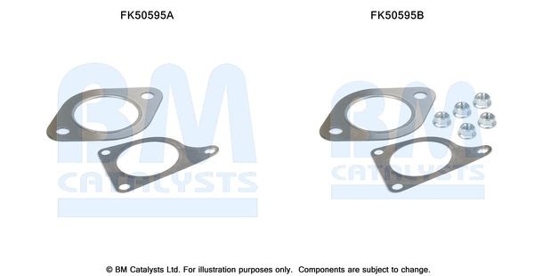 BM CATALYSTS Mounting Kit, exhaust pipe Article number: FK50595 cheaply