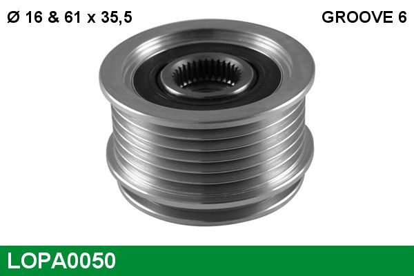 LUCAS Alternator Freewheel Clutch Article number: LOPA0050 cheaply