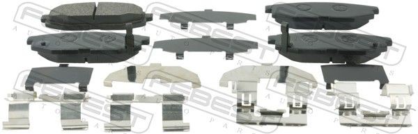 FEBEST Brake pad set Article number: 0801-G12R cheaply