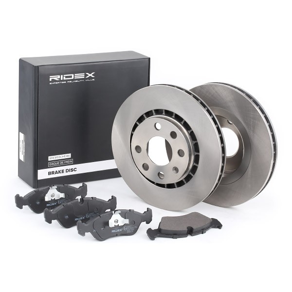 RIDEX Brake discs and pads set Article number: 3405B0154 cheaply