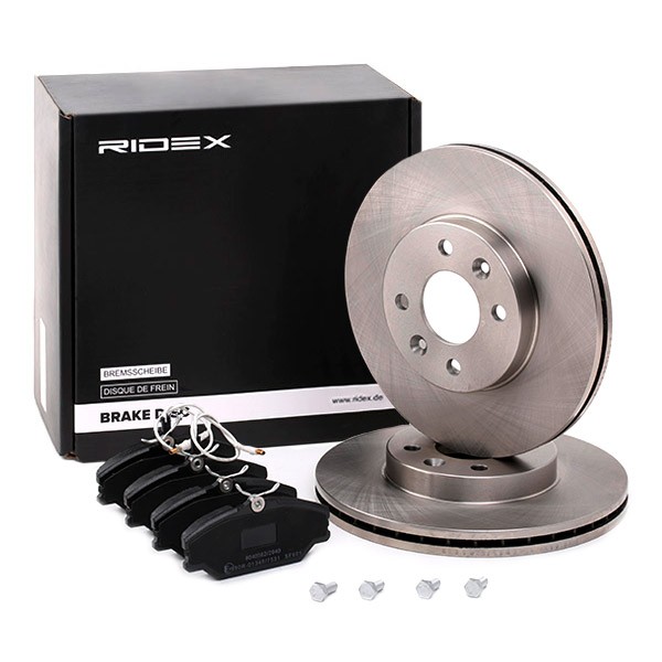 RIDEX Brake discs and pads set Article number: 3405B0229 cheaply