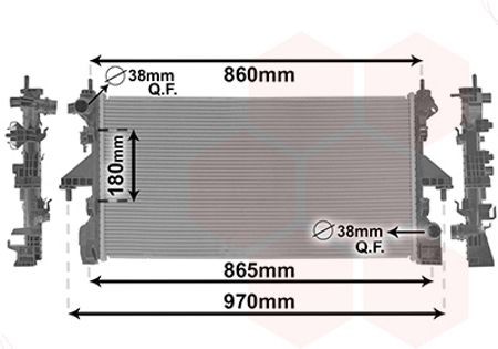 VAN WEZEL Engine radiator Article number: 09012704 cheaply
