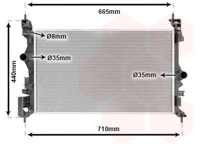 VAN WEZEL Engine radiator Article number: 37012715 cheaply