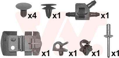 VAN WEZEL Mounting Kit, bonnet Article number: 4341797 cheaply