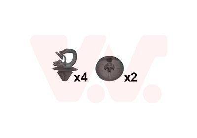 VAN WEZEL Mounting Kit, bonnet Article number: 4371797 cheaply