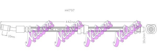 KAWE Brake hose Article number: H4797 cheaply