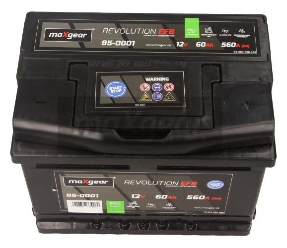 MAXGEAR Battery Article number: 85-0001 cheaply