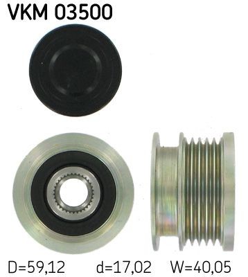 SKF Alternator Freewheel Clutch Article number: VKM 03500 cheaply