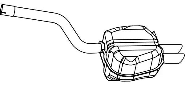 VEGAZ Rear silencer Article number: SKS-127 cheaply
