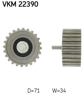 SKF Rola ghidare / conducere, curea distributie număr articol: VKM 22390 ieftin
