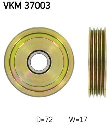 SKF Deflection / Guide Pulley, v-ribbed belt Article number: VKM 37003 cheaply